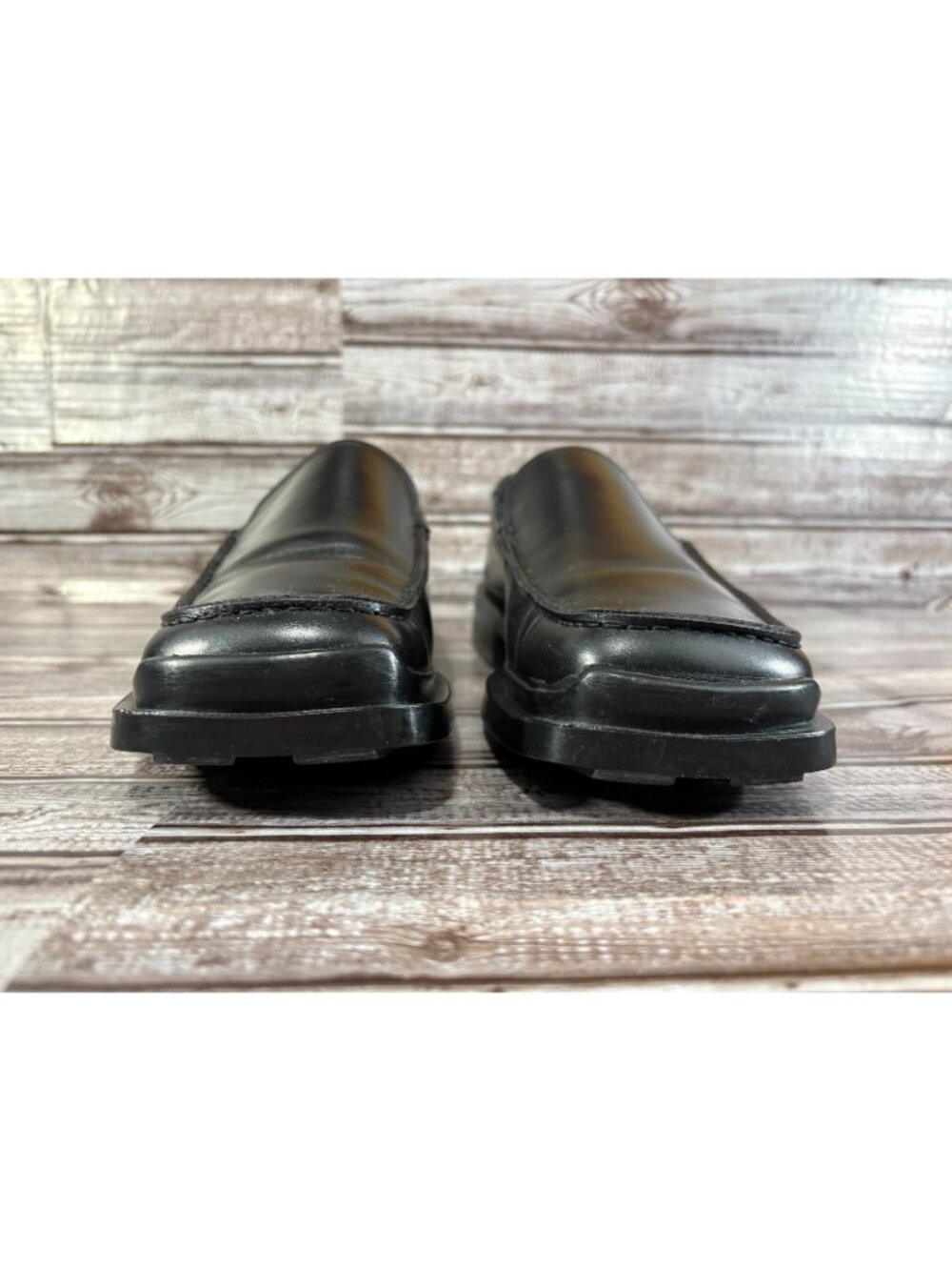 PRADA Platform Leather Loafer Prada Size 7 US color black mspr $1290 - Picture 3 of 9
